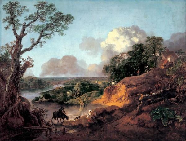 Thomas Gainsborough View in Suffolk Norge oil painting art